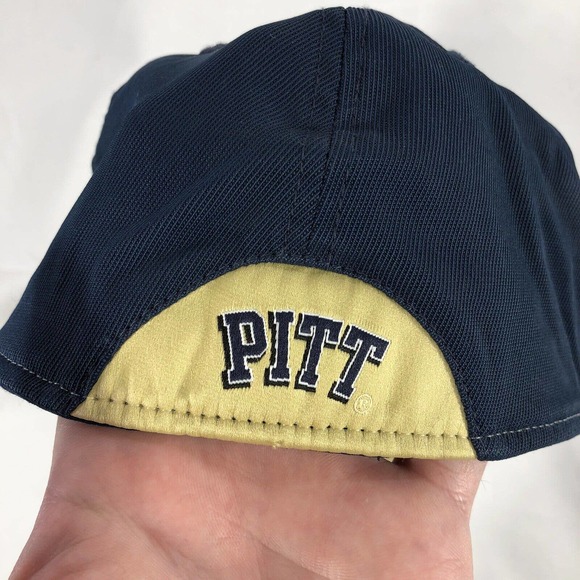 Adidas University of Pittsburgh Pitt Panthers Baseball Cap Hat Embroidered S/M - Picture 8 of 12